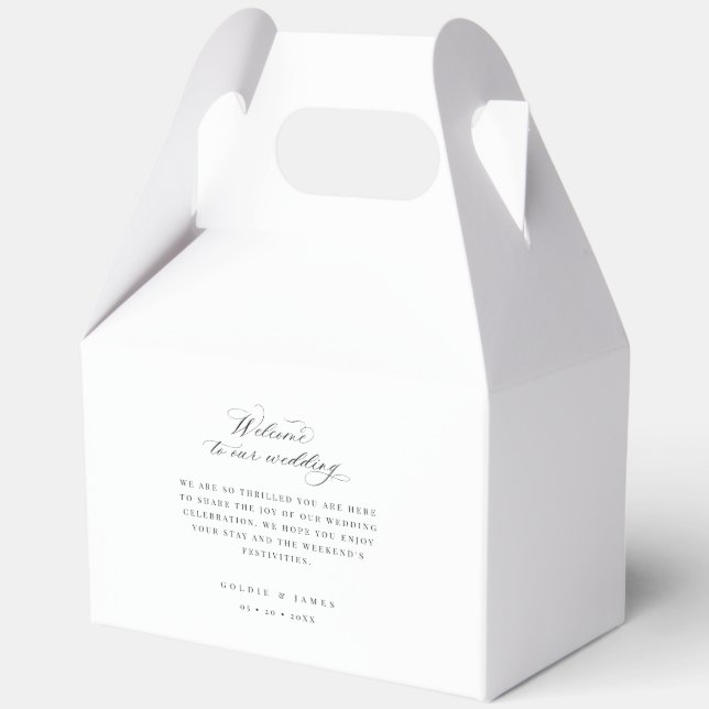 Ballotins Mariage Welcome Weekend Hotel Travel Box Cadeau (Recto)