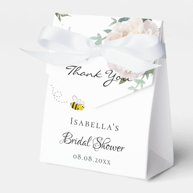 Ballotins Mariée de la douche nuptiale pour être floral merc (Verso)