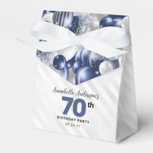 Ballotins Marine Bleu Parties scintillant de ballon d'argent