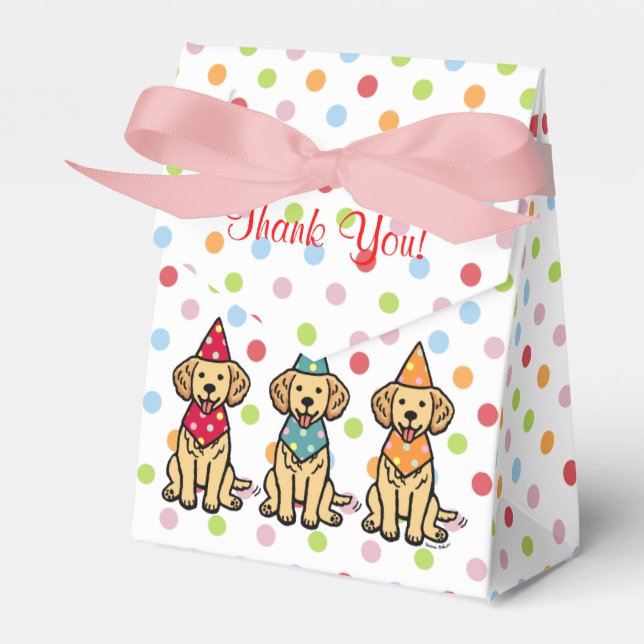 Ballotins Marionnettes Golden Retriever Anniversaire (Verso)