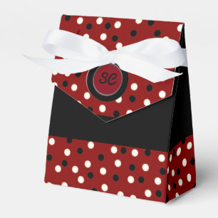 Ballotins Maron noir et blanc Poka Ballotin de la tente