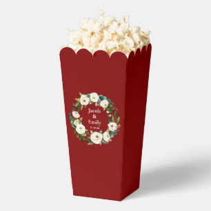 Ballotins Maroon Green Noms personnalisés Date Mariage