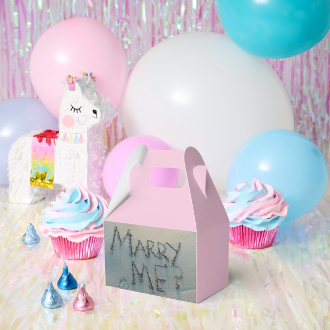 Ballotins Marry Me? Written in Sand Favor Box (Fête)