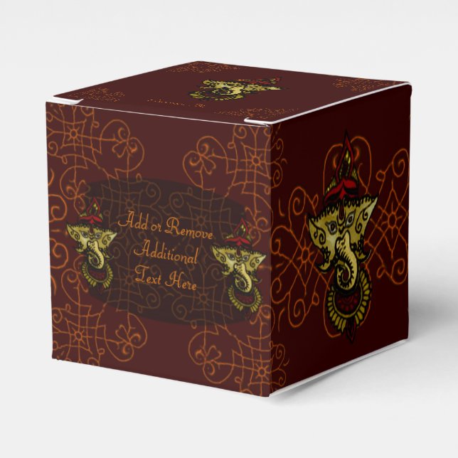 Ballotins Mehndi Ganesha (Rouge) (Verso)