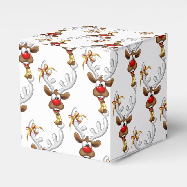 Ballotins Mème de Noël drôle de renne qui regarde par-dessus (Verso)