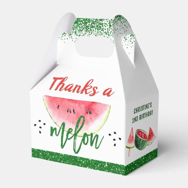 Ballotins Merci à Melon Sweet Watermelon Merci d'anniversair (Arrière)