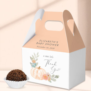 Ballotins Merci de Baby shower citrouille