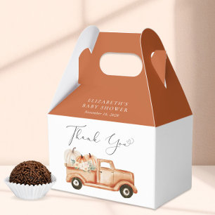 Ballotins Merci de Baby shower de camion Citrouille mignon