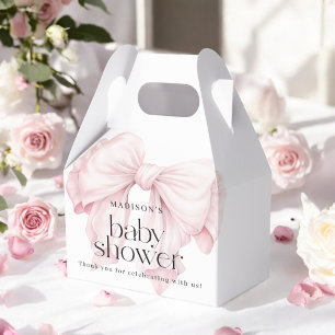 Ballotins Merci de Baby shower mignon fille croustillant ros