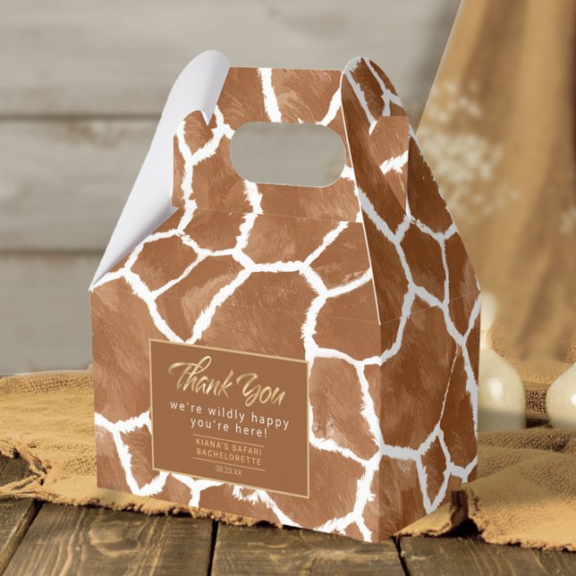 Ballotins Merci de Bachelorette de  sauvage Giraffe ID1152 (Créateur téléchargé)