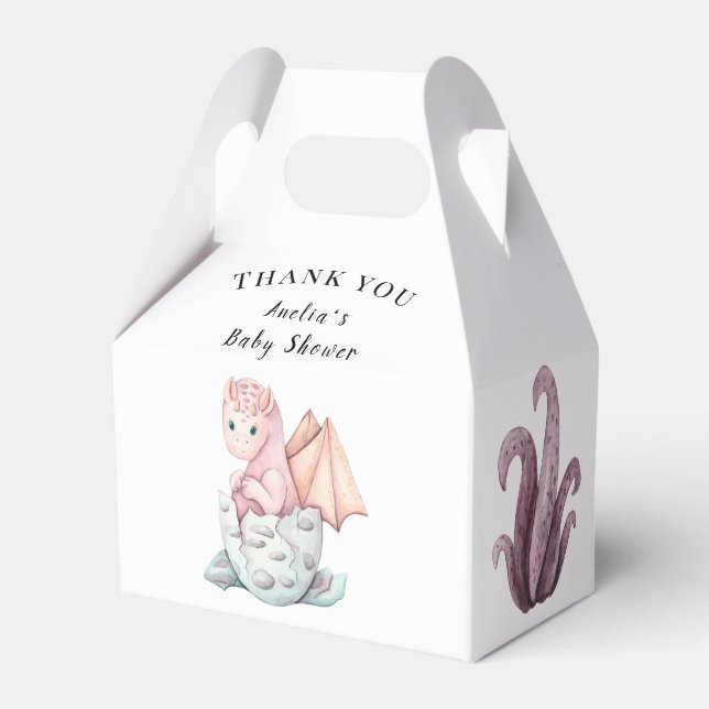 Ballotins Merci de dragon à couver rose (Verso)