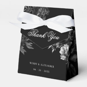 Ballotins Merci de Mariage noir gothique classique
