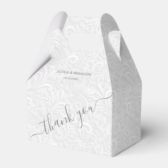 Ballotins Merci de script de calligraphie chic (Verso)