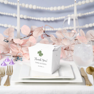 Ballotins Merci de trèfle vert irlandais moderne à quatre fe