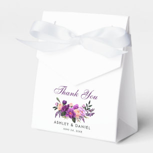 Ballotins Merci Floral violet ultra violet Mariage PS