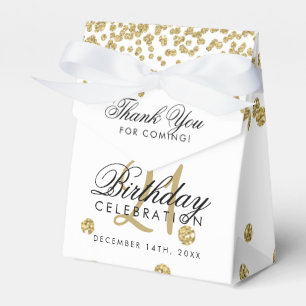Ballotins Merci Gold 21st Birthday Confetti White