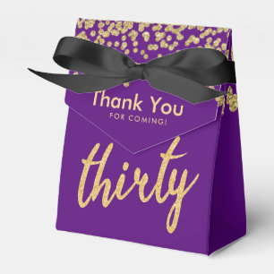 Ballotins Merci Gold Purple "Trente Anniversaire