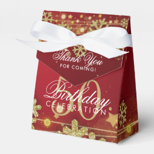 Ballotins Merci Gold Red Winter 50th Birthday