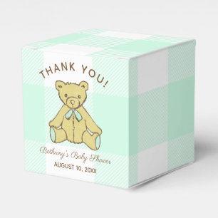 Ballotins Merci neutre d'ours de baby shower de genre
