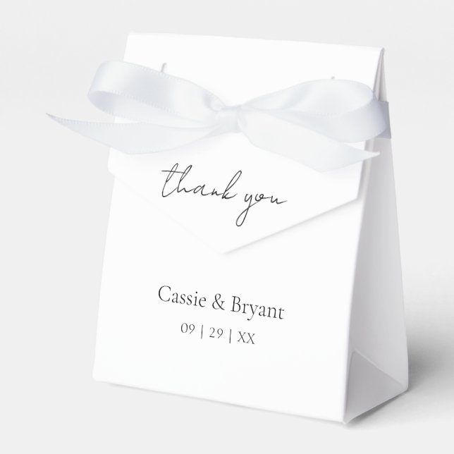 Ballotins Merci noir et blanc simple (Verso)