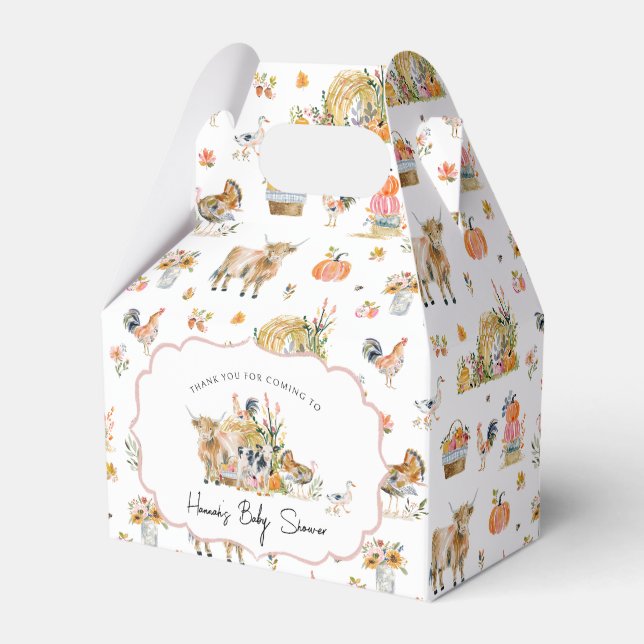 Ballotins Merci pour vous | Baby shower agricole d'automne (Verso)