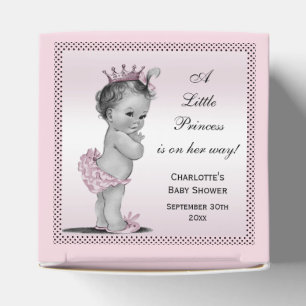Ballotins Merci vintage mignon de princesse baby shower