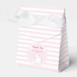 Ballotins Mère et bébé fille lapin   MERCI BABY SHOWER
