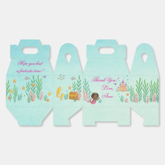 Ballotins Mermaid Princess sous-marine (Déplié)