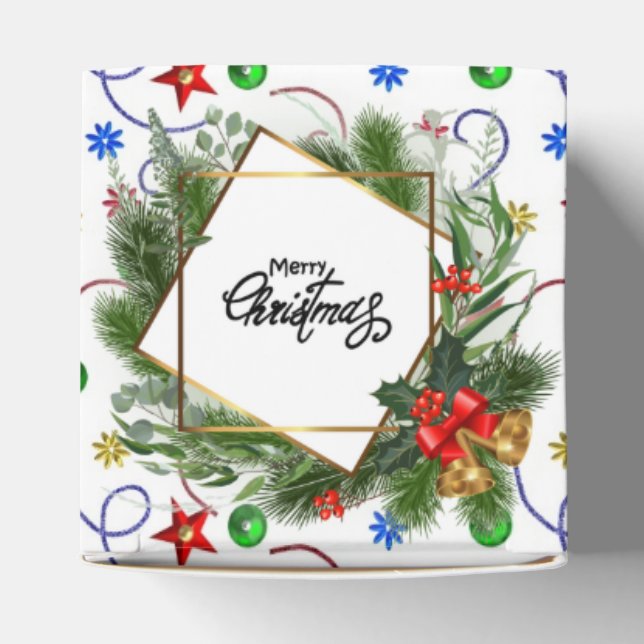 Ballotins Merry Christmas Trimings  Favor Box (Haut)