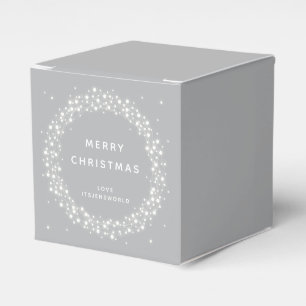 Ballotins Message personnalisé gris éclairs Noël