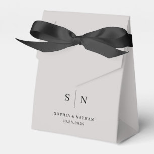 Ballotins Minimal et chic   Gris doux et Mariage noir