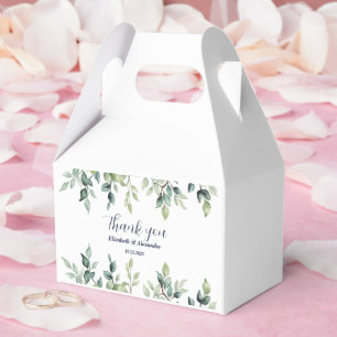 Ballotins Minimaliste Simple Joli feuille branches mariage