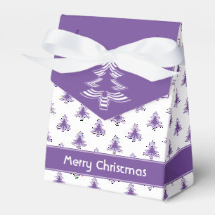 Ballotins Minimaliste violet Iconique Arbre de Noël Motif
