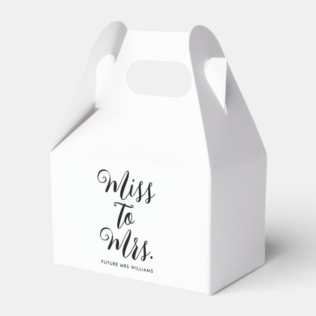 Ballotins Mlle à Mme Modern Fête des mariées Bachelorette (Verso)
