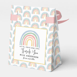 Ballotins Moderne aquarelle arc-en-ciel professeur merci cad