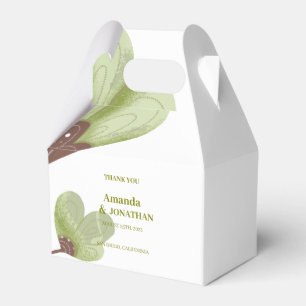 Ballotins Moderne Green Boho Calligraphie Mariage Merci