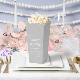 Ballotins Moderne Gris & Blanc la nuit avant le Mariage