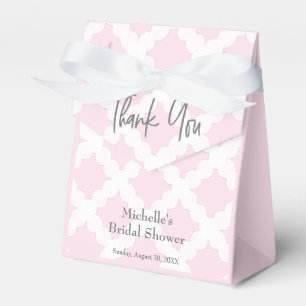 Ballotins Moderne rose gris blanc merci douche nuptiale