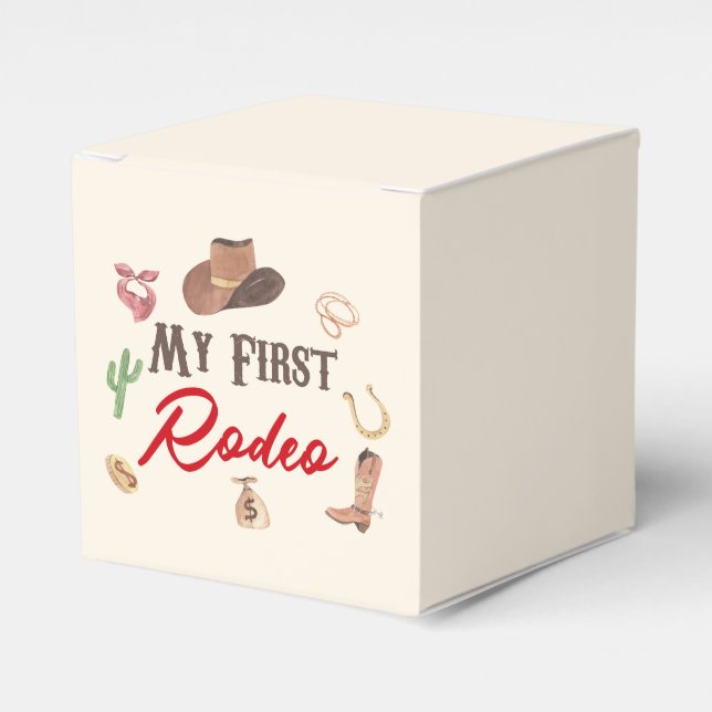 Ballotins Mon premier Rodeo Cowboy 1er premier anniversaire (Verso)