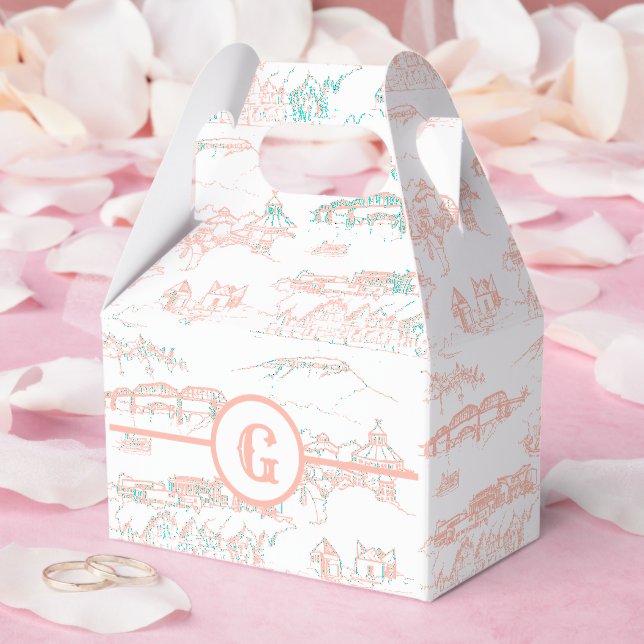Ballotins Monogram Chattanooga Toile Blush (Mariage)
