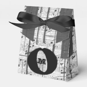 Ballotins Monogram Music Notes Party Favoriser Box