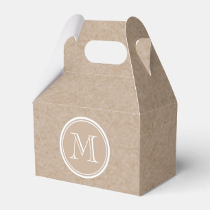 Ballotins Monogramme Arrière - plan papier Kraft