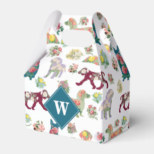 Ballotins Monogramme Motif d'aquarelle Vintage