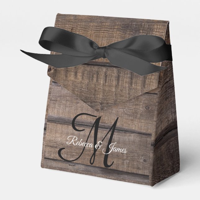 Ballotins Monogramme Script Grange Pays Mariage rustique (Verso)