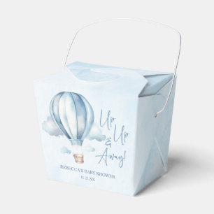 Ballotins Montez et partez ! Baby shower Blue Hot Air Balloo