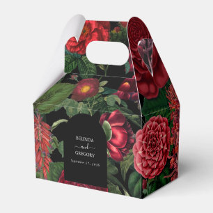 Ballotins Moody Florals Arc Noir Bourgogne Rouge Mariage