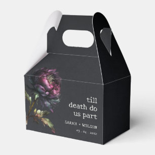 Ballotins Moody Gothic violet foncé Mariage de pivoine noire