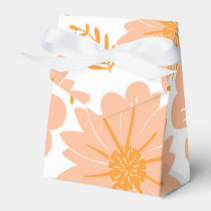 Ballotins Motif à fleurs orange Fuzz Vintage rétro