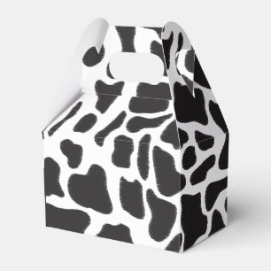 Ballotins Motif animal à tache de vache noire et blanche