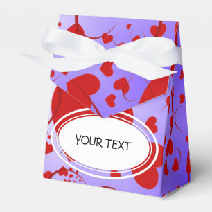 Ballotins Motif - Coeurs pour l'amour rouge + votre couleur 